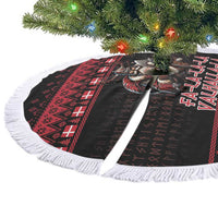Denmark Santa Viking Christmas Tree Skirt Julemanden Goes Viking - Wonder Print Shop