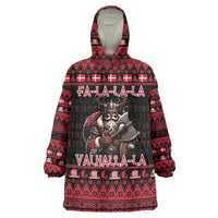 Denmark Santa Viking Christmas Wearable Blanket Hoodie Julemanden Goes Viking - Wonder Print Shop