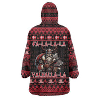 Denmark Santa Viking Christmas Wearable Blanket Hoodie Julemanden Goes Viking - Wonder Print Shop