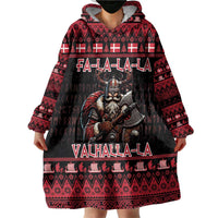 Denmark Santa Viking Christmas Wearable Blanket Hoodie Julemanden Goes Viking - Wonder Print Shop