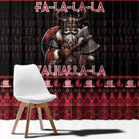 Denmark Santa Viking Christmas Window Curtain Julemanden Goes Viking - Wonder Print Shop