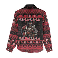 Denmark Santa Viking Christmas Women Casual Shirt Julemanden Goes Viking - Wonder Print Shop