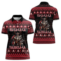 Denmark Santa Viking Christmas Women Polo Shirt Julemanden Goes Viking - Wonder Print Shop