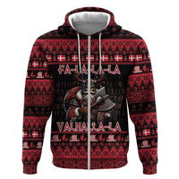 Denmark Santa Viking Christmas Zip Hoodie Julemanden Goes Viking - Wonder Print Shop