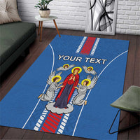 Personalized Belarus Area Rug Coat Of Arms Minsk Capital