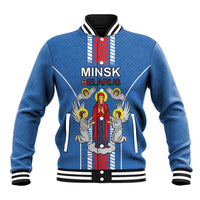Personalized Belarus Baseball Jacket Coat Of Arms Minsk Capital