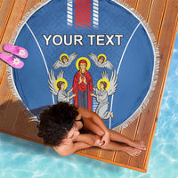 Personalized Belarus Beach Blanket Coat Of Arms Minsk Capital