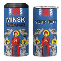 Personalized Belarus 4 in 1 Can Cooler Tumbler Coat Of Arms Minsk Capital