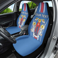 Personalized Belarus Car Seat Cover Coat Of Arms Minsk Capital