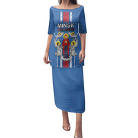 Personalized Belarus Family Matching Puletasi and Hawaiian Shirt Coat Of Arms Minsk Capital