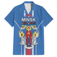 Personalized Belarus Family Matching Short Sleeve Bodycon Dress and Hawaiian Shirt Coat Of Arms Minsk Capital