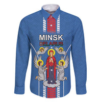 Personalized Belarus Family Matching Tank Maxi Dress and Hawaiian Shirt Coat Of Arms Minsk Capital