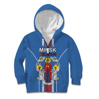Personalized Belarus Kid Hoodie Coat Of Arms Minsk Capital