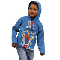 Personalized Belarus Kid Hoodie Coat Of Arms Minsk Capital