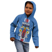 Personalized Belarus Kid Hoodie Coat Of Arms Minsk Capital