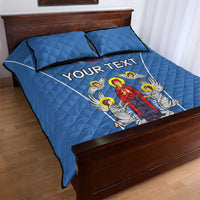 Personalized Belarus Quilt Bed Set Coat Of Arms Minsk Capital