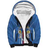Personalized Belarus Sherpa Hoodie Coat Of Arms Minsk Capital