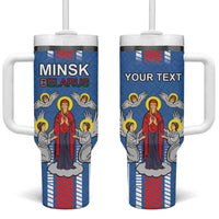 Personalized Belarus Tumbler With Handle Coat Of Arms Minsk Capital