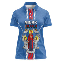 Personalized Belarus Women Polo Shirt Coat Of Arms Minsk Capital