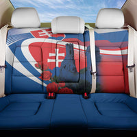 Slovakia Independence Day Back Car Seat Cover Devín Castle Nad Tatrou sa blyska