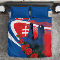 Slovakia Independence Day Bedding Set Devín Castle Nad Tatrou sa blyska