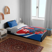 Slovakia Independence Day Bedding Set Devín Castle Nad Tatrou sa blyska