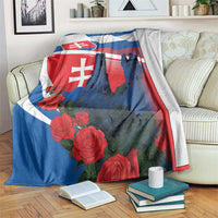 Slovakia Independence Day Blanket Devín Castle Nad Tatrou sa blyska