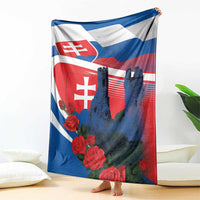 Slovakia Independence Day Blanket Devín Castle Nad Tatrou sa blyska