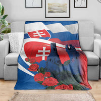 Slovakia Independence Day Blanket Devín Castle Nad Tatrou sa blyska