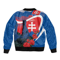 Slovakia Independence Day Bomber Jacket Devín Castle Nad Tatrou sa blyska