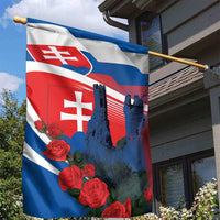 Slovakia Independence Day Garden Flag Devín Castle Nad Tatrou sa blyska