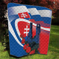 Slovakia Independence Day Quilt Devín Castle Nad Tatrou sa blyska