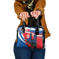 Slovakia Independence Day Shoulder Handbag Devín Castle Nad Tatrou sa blyska