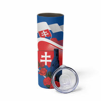 Slovakia Independence Day Skinny Tumbler Devín Castle Nad Tatrou sa blyska