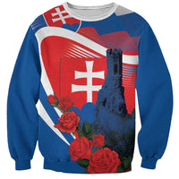 Slovakia Independence Day Sweatshirt Devín Castle Nad Tatrou sa blyska