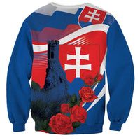 Slovakia Independence Day Sweatshirt Devín Castle Nad Tatrou sa blyska