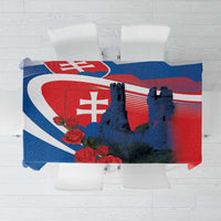 Slovakia Independence Day Tablecloth Devín Castle Nad Tatrou sa blyska