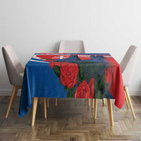 Slovakia Independence Day Tablecloth Devín Castle Nad Tatrou sa blyska