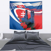 Slovakia Independence Day Tapestry Devín Castle Nad Tatrou sa blyska