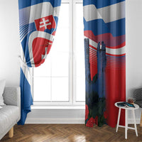 Slovakia Independence Day Window Curtain Devín Castle Nad Tatrou sa blyska