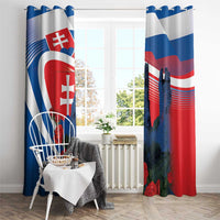 Slovakia Independence Day Window Curtain Devín Castle Nad Tatrou sa blyska