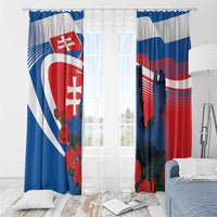 Slovakia Independence Day Window Curtain Devín Castle Nad Tatrou sa blyska