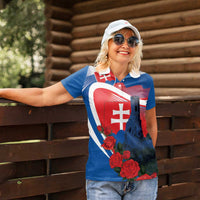 Slovakia Independence Day Women Polo Shirt Devín Castle Nad Tatrou sa blyska