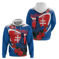 Slovakia Independence Day Zip Hoodie Devín Castle Nad Tatrou sa blyska