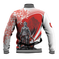 Switzerland Swiss National Day Baseball Jacket Helvetia Matterhorn