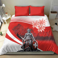 Switzerland Swiss National Day Bedding Set Helvetia Matterhorn