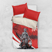 Switzerland Swiss National Day Bedding Set Helvetia Matterhorn