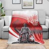 Switzerland Swiss National Day Blanket Helvetia Matterhorn