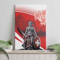 Switzerland Swiss National Day Canvas Wall Art Helvetia Matterhorn