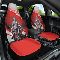 Switzerland Swiss National Day Car Seat Cover Helvetia Matterhorn
